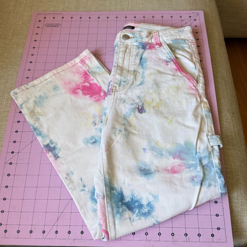 Sky-Dye (Tie Dye / Watercolor) Cargo Pants (Wild Fable Size 6)